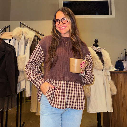 The Autumn Edit Gingham Top