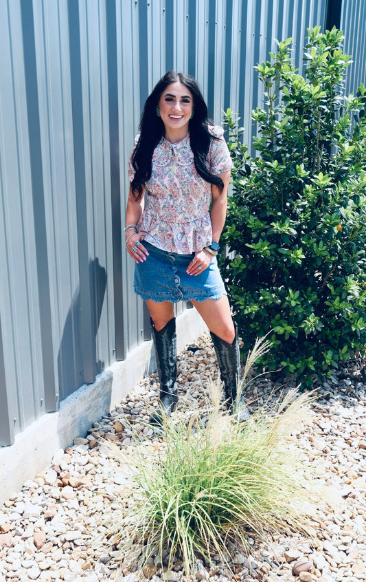 The Rosewood Ruffle Blouse