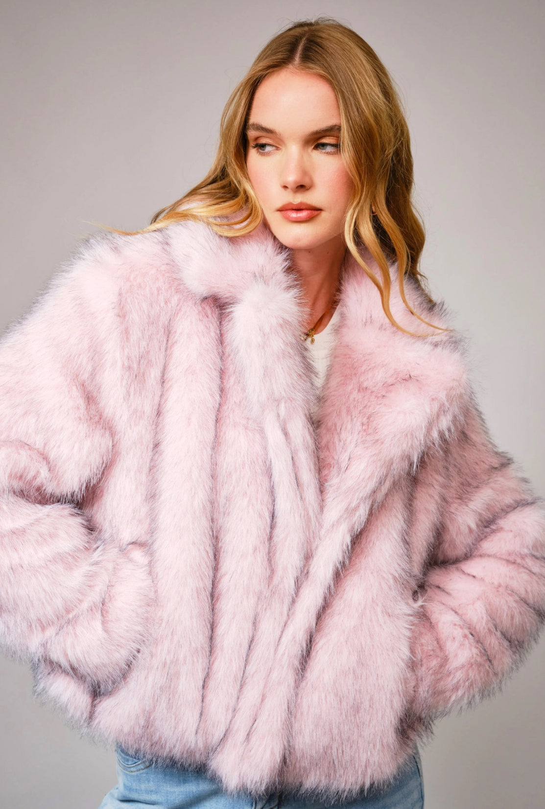 The Frosted Rosè Fur Coat