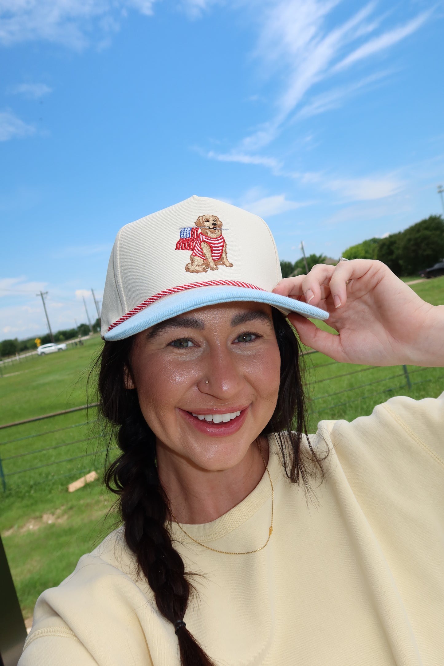 Golden Retriever USA Trucker Hat