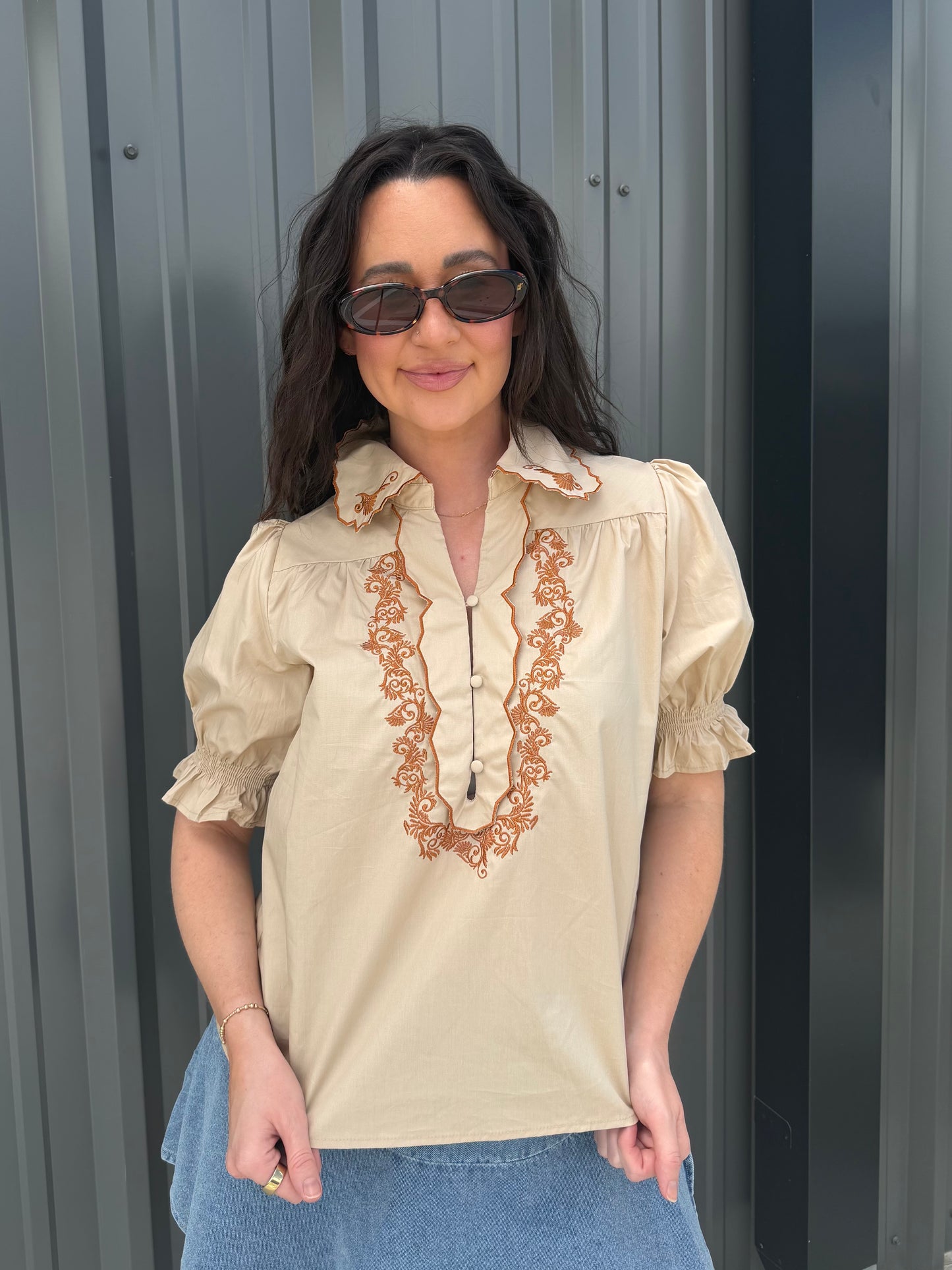 The Mesa Embroidered Top