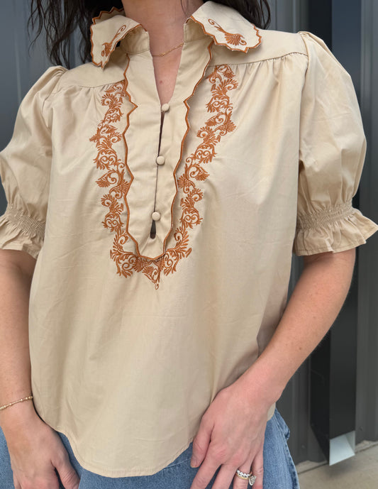 The Mesa Embroidered Top