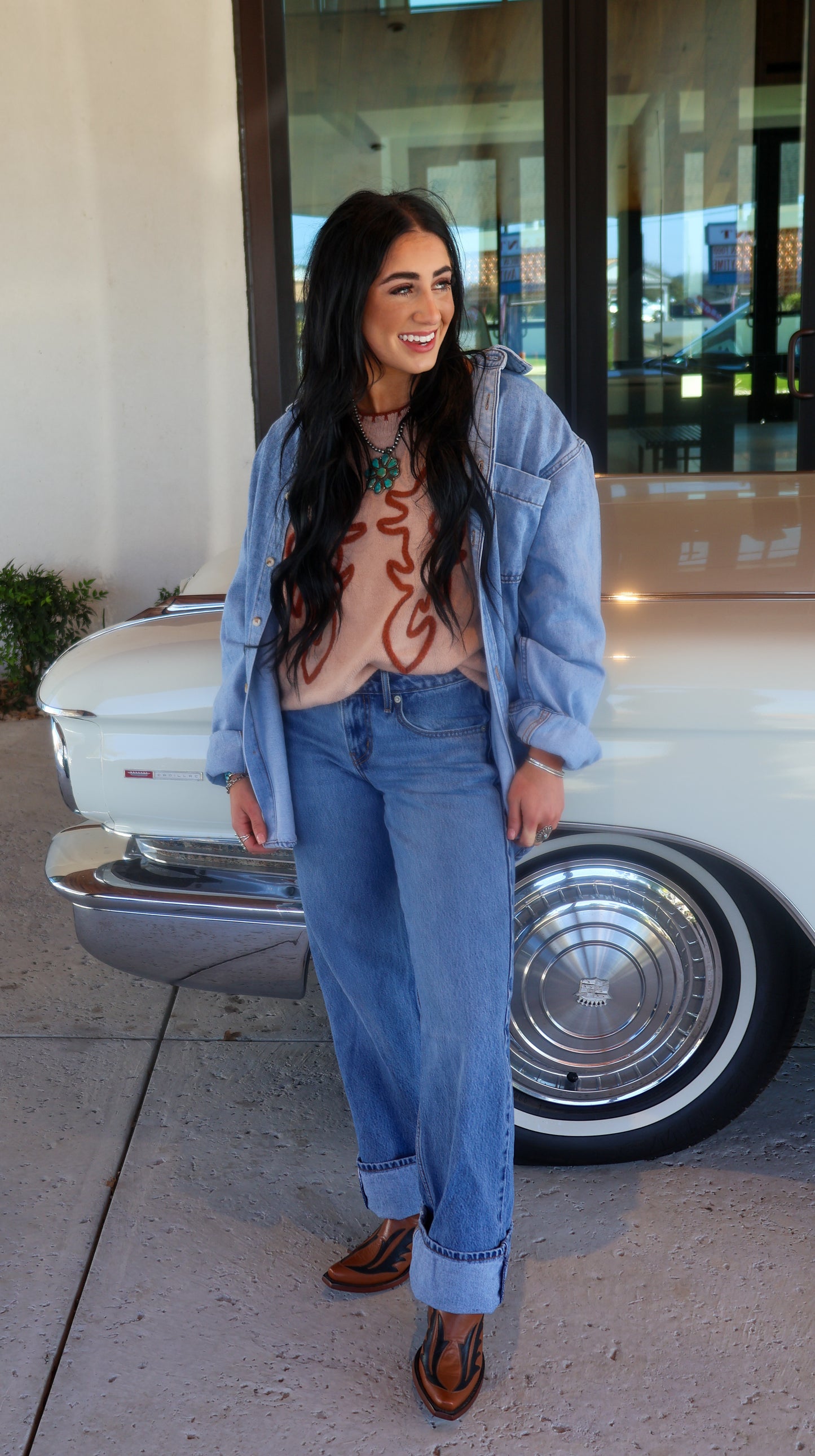 Dusty Trails Denim Button Down