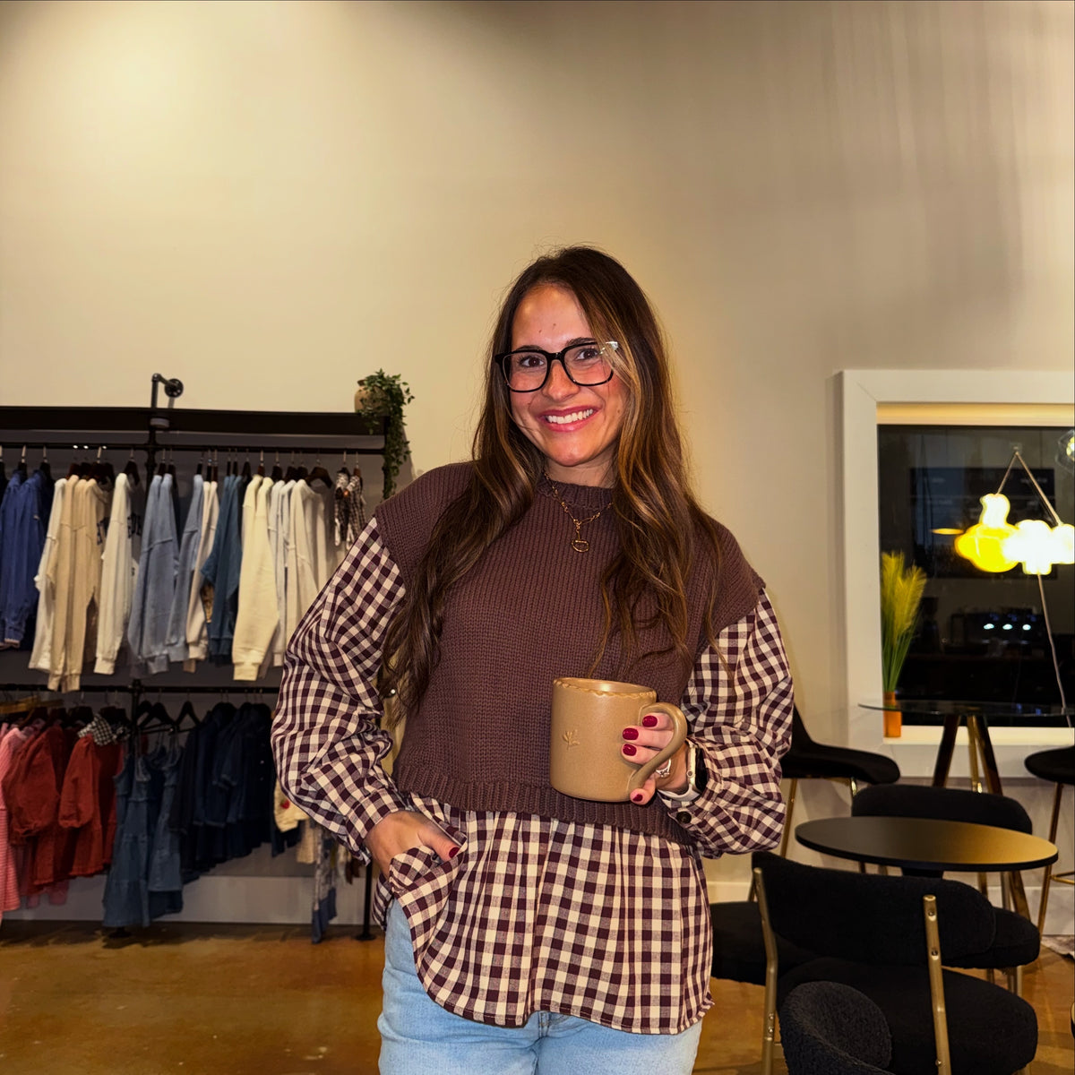 The Autumn Edit Gingham Top
