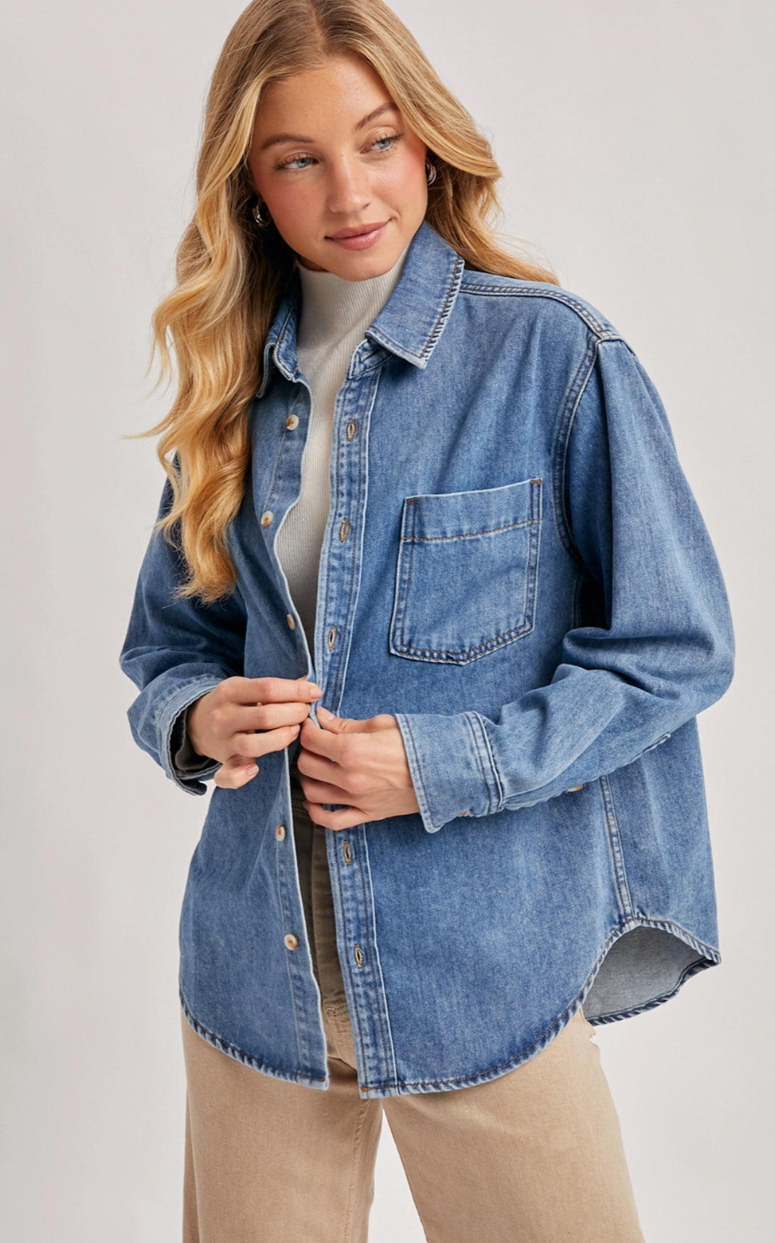 Dusty Trails Denim Button Down