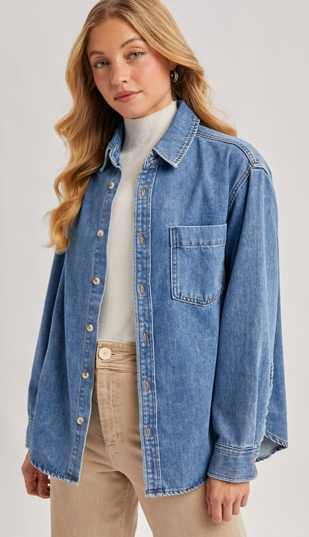 Dusty Trails Denim Button Down