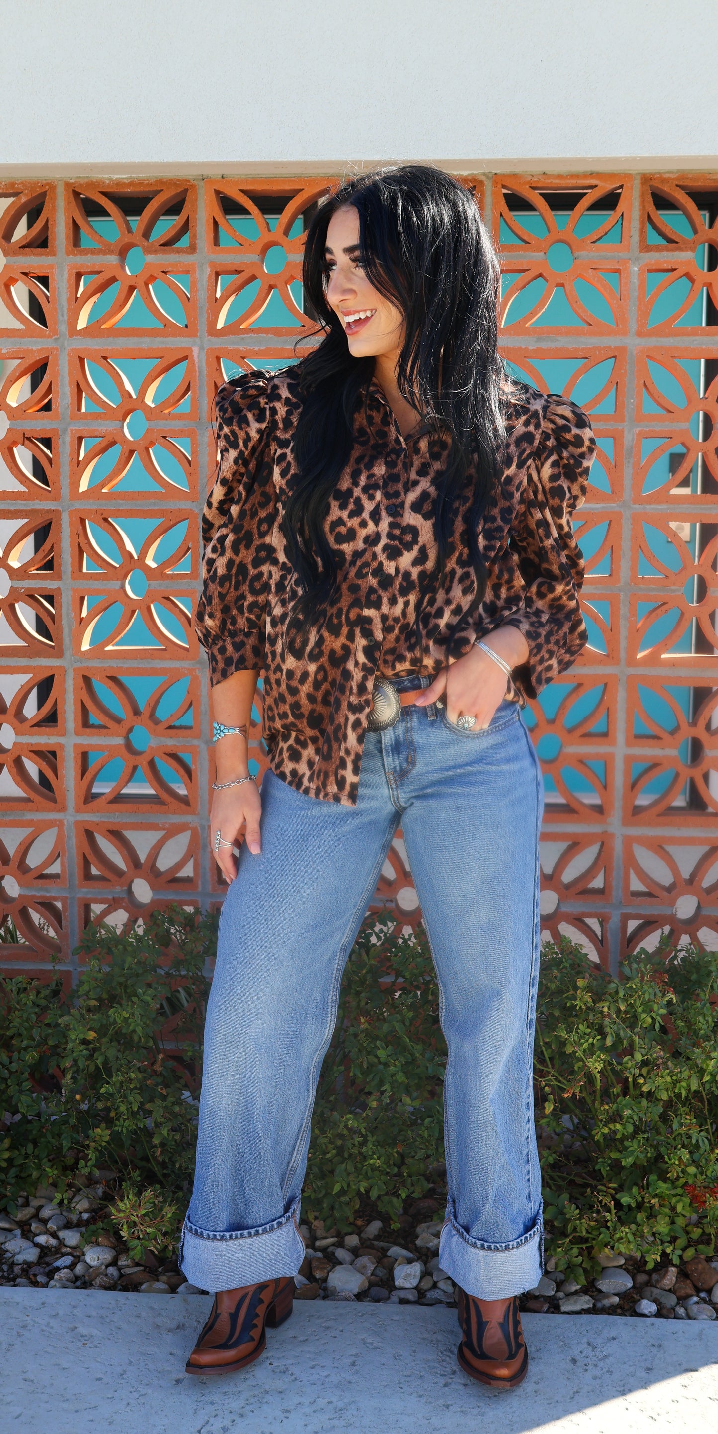 Wild Rebel Leopard Blouse