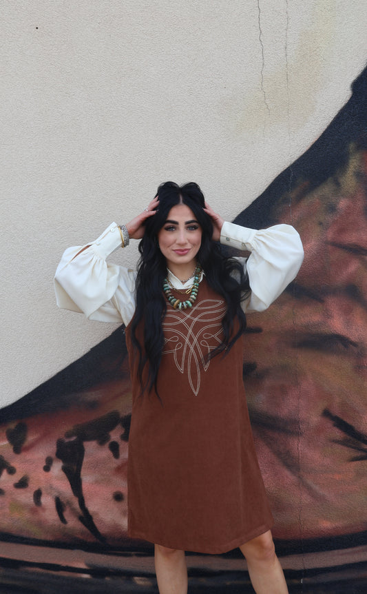 Frontier Muse Western Shift Dress