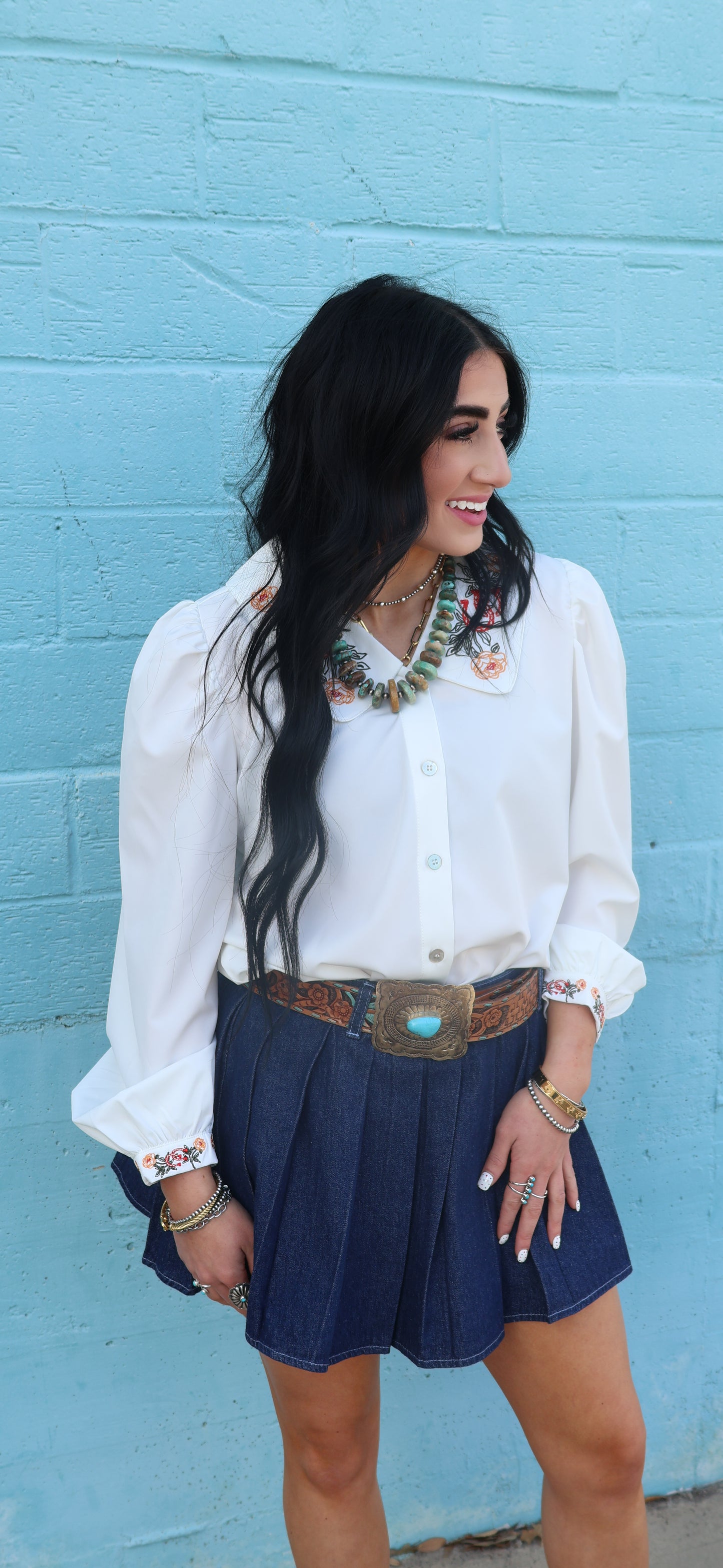Wildflower Heirloom Embroidered Blouse