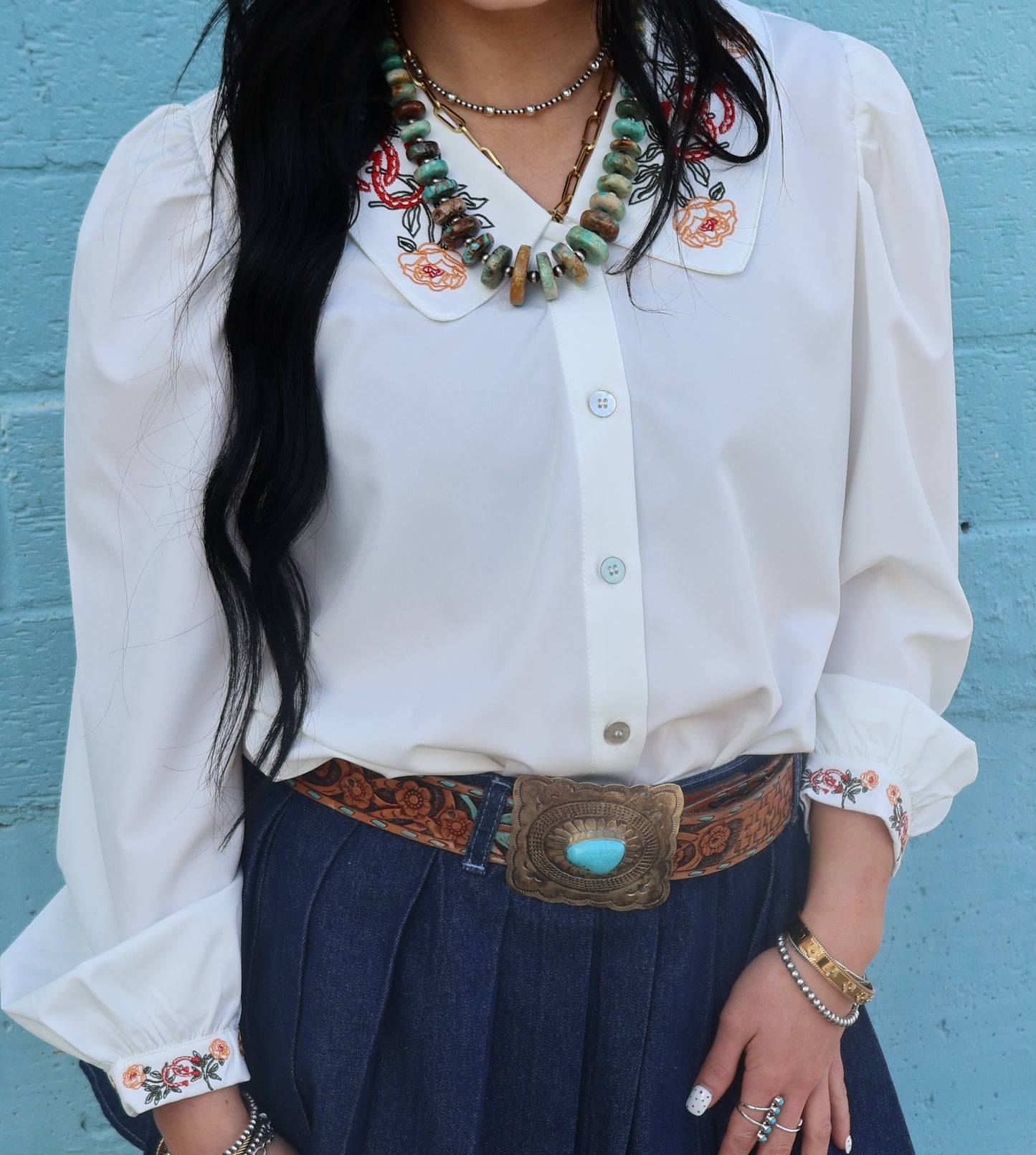 Wildflower Heirloom Embroidered Blouse