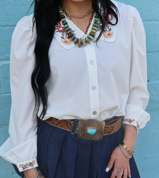 Wildflower Heirloom Embroidered Blouse