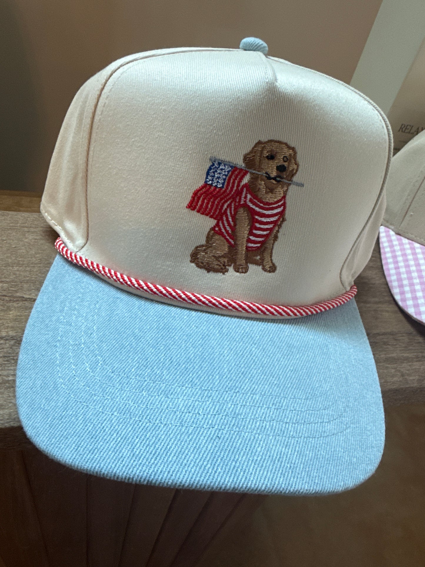 Golden Retriever USA Trucker Hat