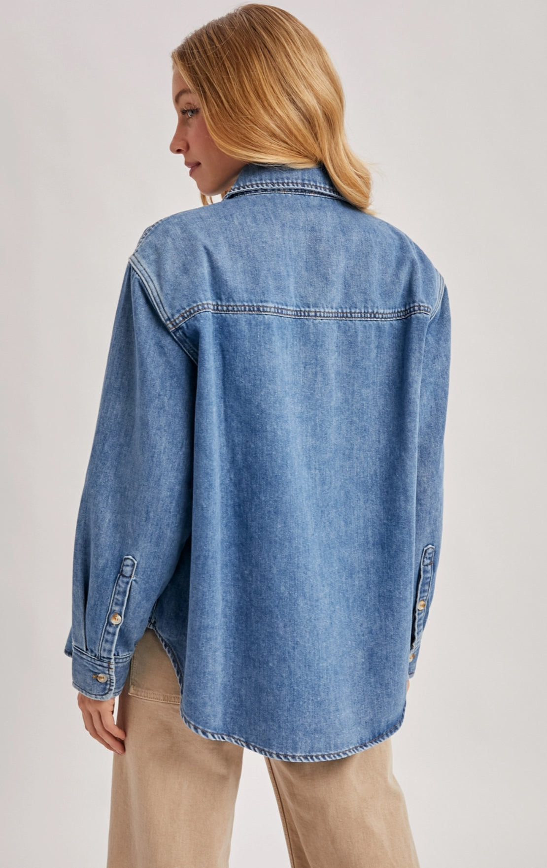 Dusty Trails Denim Button Down