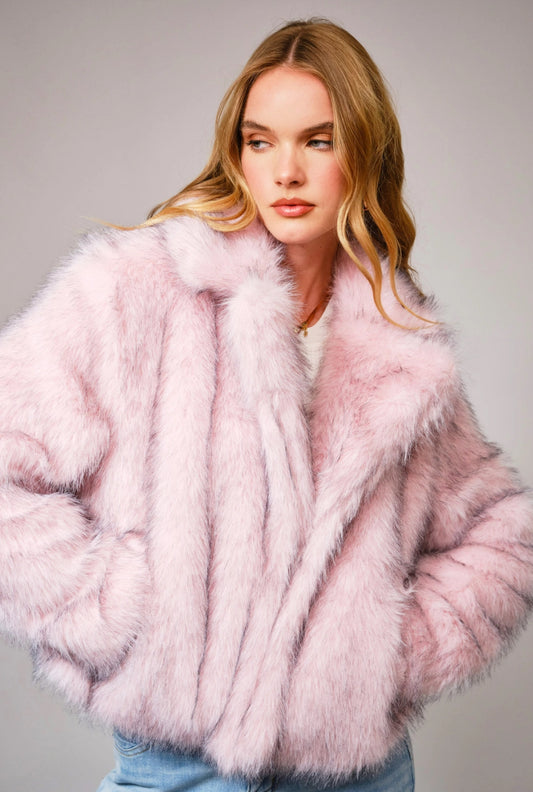 The Frosted Rosè Fur Coat