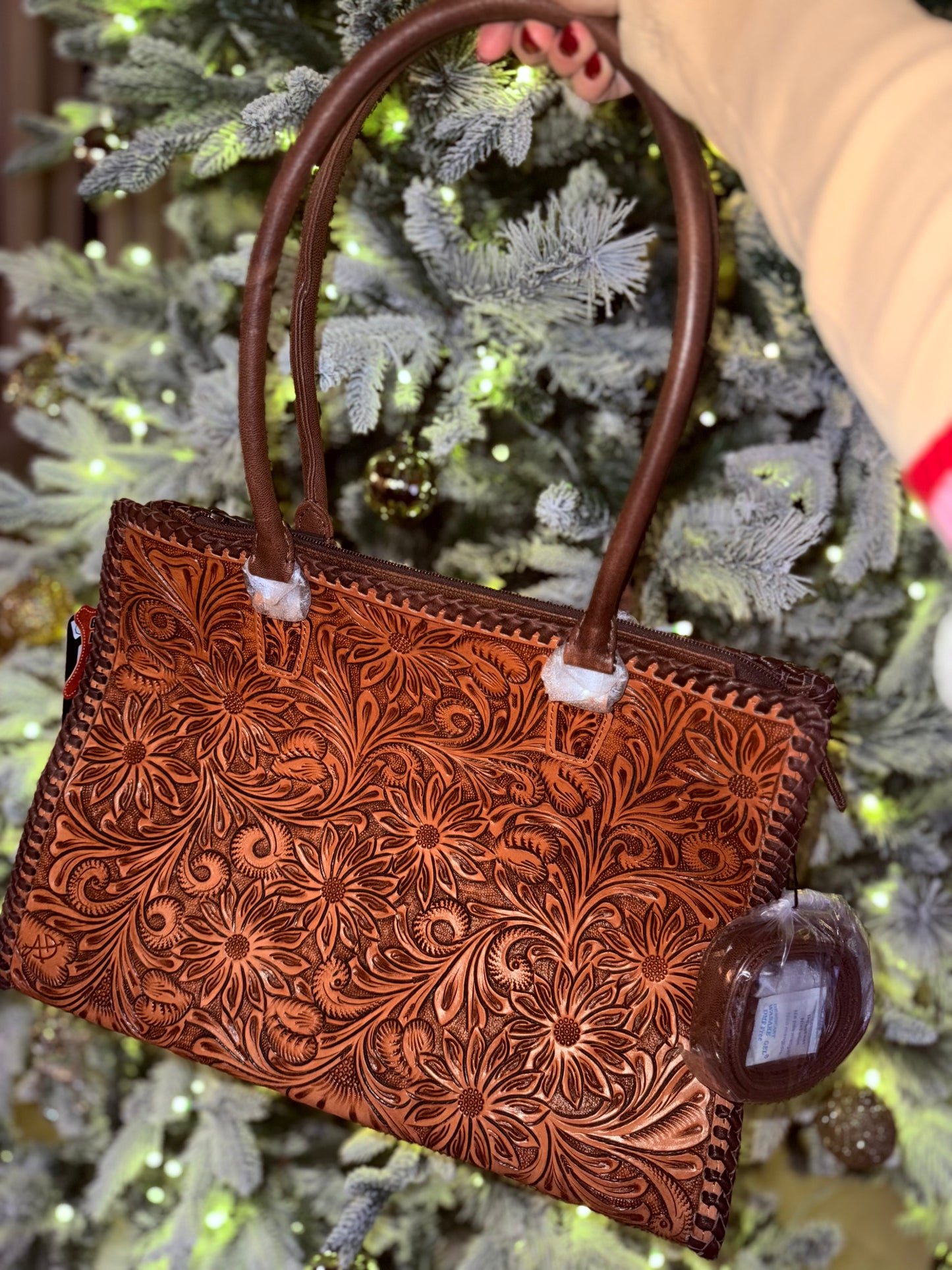 The Willow Tooled Leather Tote