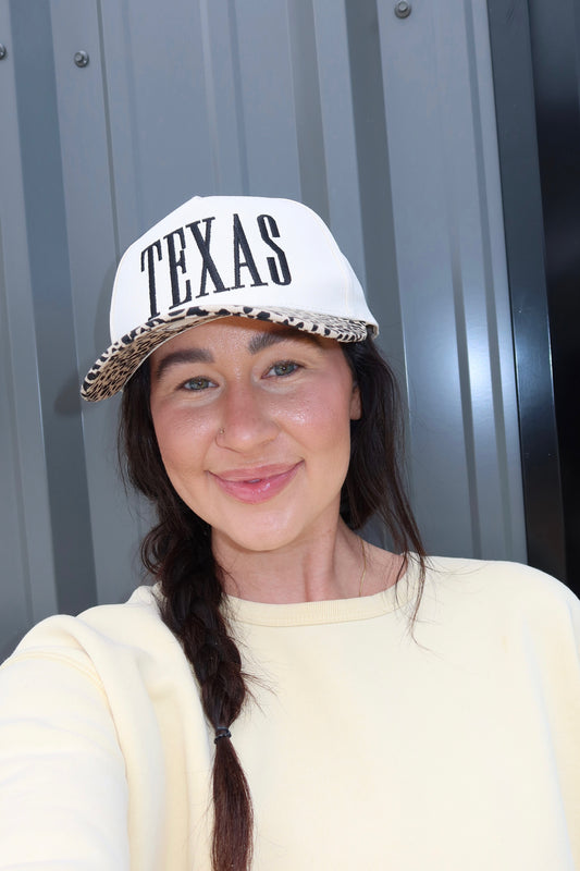 TEXAS Cheetah Trucker Hat