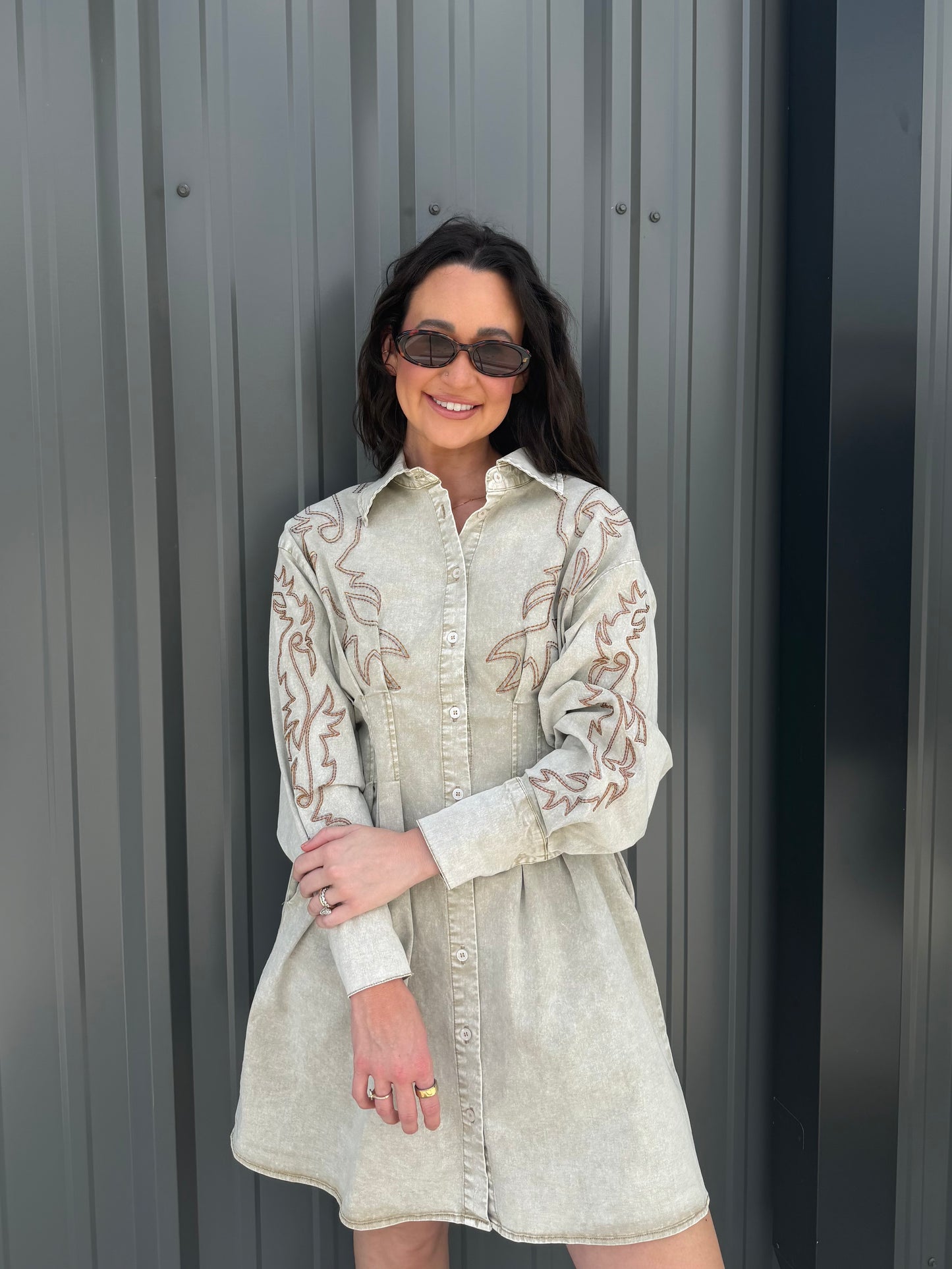 The Canyon Embroidered Dress