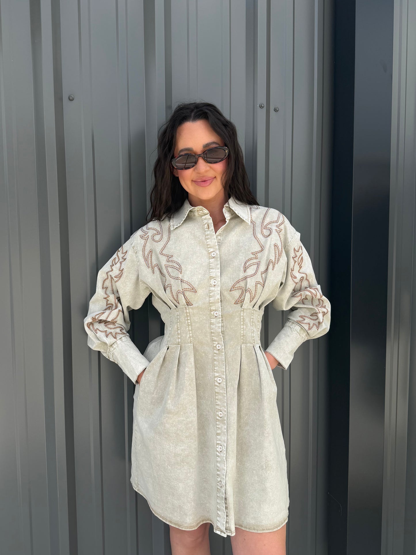 The Canyon Embroidered Dress