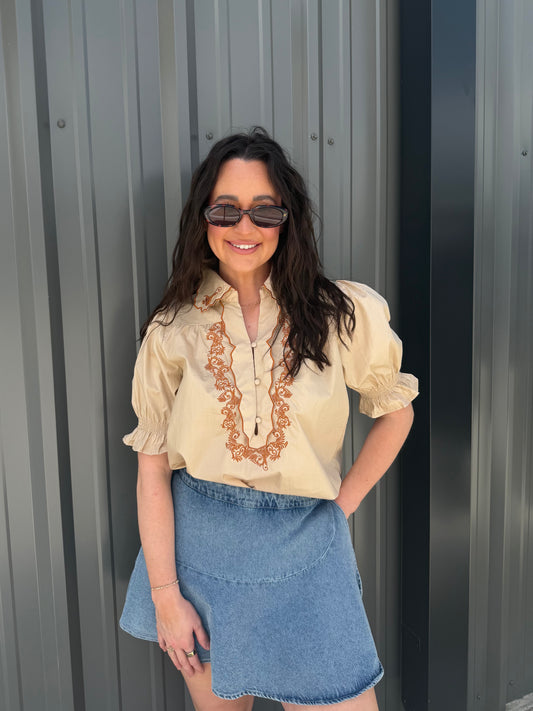 The Mesa Embroidered Top