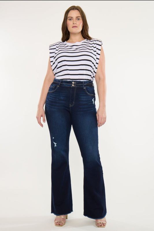 Wild Honey Midnight Flare Jean - Curvy